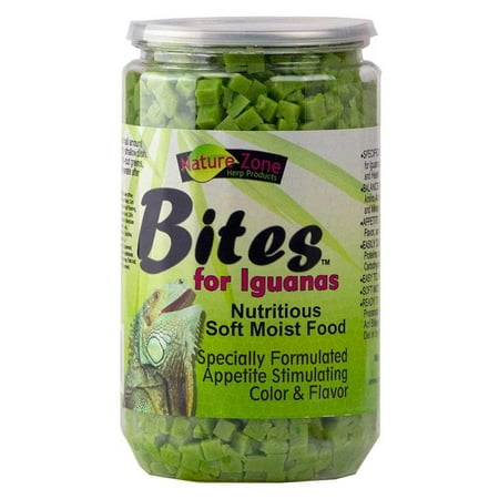 - Nature Zone Bites For Iguanas, Soft Moist Food, 24-Ounce