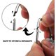 thumbnail image 1 of Juego de 6 cucharas dosificadoras en acero inoxidable 18/8 para condimentos secos o líquidos LingWen 8390612329593, 1 of 1