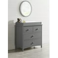 Oxford Baby Universal 3Drawer Dresser, Dove Gray