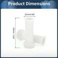 thumbnail image 3 of Unique Bargains Bike Handlebar Grips Covers 100mm Bicycle End Grips Protector Rubber White Non-Slip 1 Pair, 3 of 6