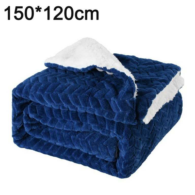 Sherpa Fleece Blanket Queen Size for Cold Weather, Cozy Plush