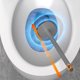 thumbnail image 4 of Juego de escobillas de baño moderno | Cerdas de plástico que no rayan | Limpiador de baño compacto | Mango largo | Diseño de pared | Material de polipropileno | Blanco/Gris | 16,53 x 3,93 pulgadas |, 4 of 7