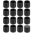 thumbnail image 1 of Uxcell 48Pack Tapas de patas de silla, 19mm (3/4 pulgadas) sin marcas, protectores de piso para patas de silla antideslizantes, Negro, 1 of 6