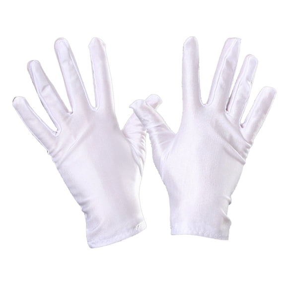 White Gloves Formal Uniform Gloves for Boys Girls Art Show Party White Gloves Formal Pageant for Etiquette