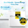 Fornido 1.2 Cu.ft Small Freezer,Freestanding Mini Freezer with Reversible Door & Removable Shelf & Adjustable Temperature Control, Upright Compact Freezer for Home/Office/Dormitory (White)