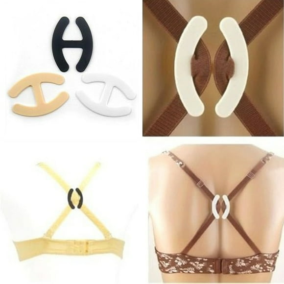 10 Pcs Boucles de Soutien-Gorge en Sangle Attaches de sous-Vêtements en Forme d'Ombre Pinces de Soutien-Gorge Supports de Bretelles