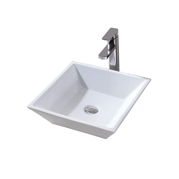 Esatto® Kit Maya C Paquete De Precio Mejorado Con Lavabo, Llave Y Desagües Listo Para Instalar ESATTO PAQUETE COMPLETO DE LAVABO PARA BAÑO