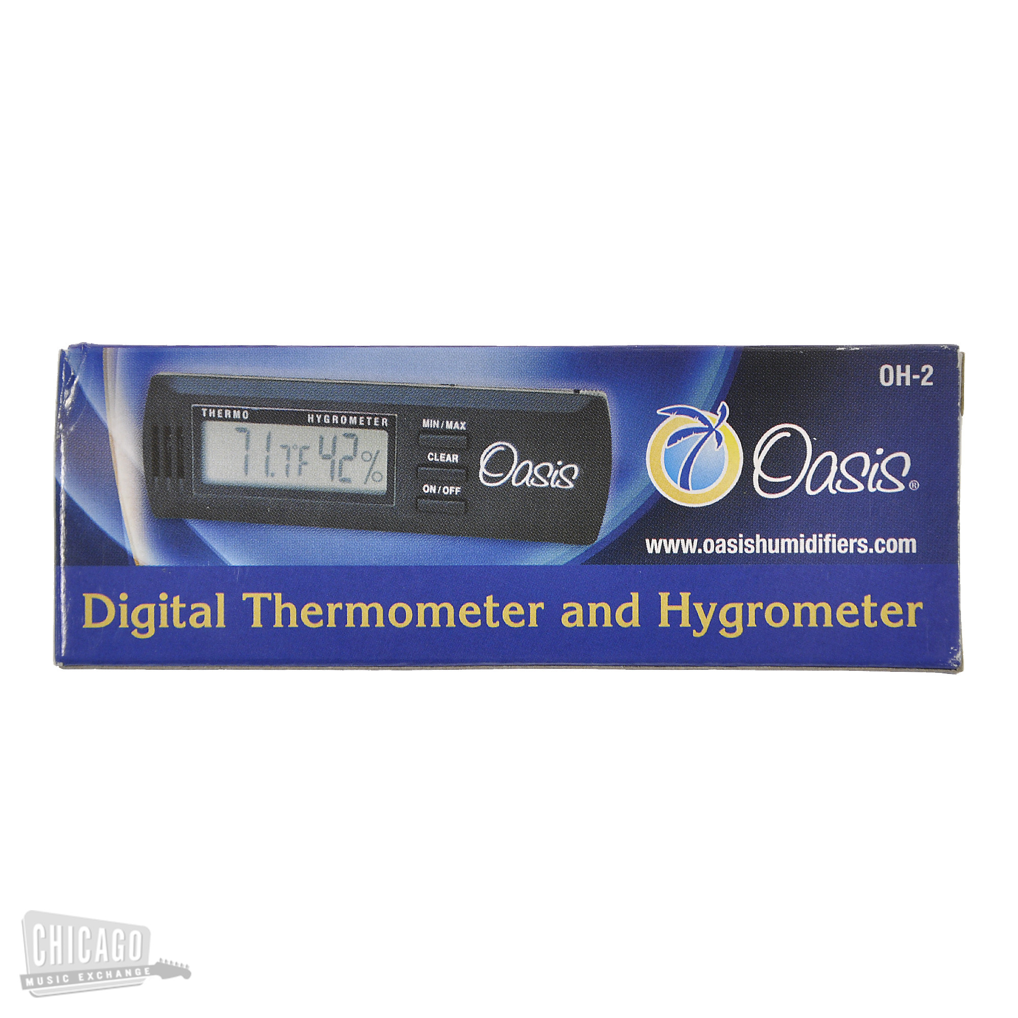  Oasis Digital Hygrometer - Small, Slim Hygrometer and  Thermometer with Digital Humidity Sensor Gauge for Precise Readings in  Various Storage Applications, Ideal for Herbal or Instrument Storage :  Health & Household