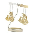 thumbnail image 1 of Dalazy Chandelier Rotatif en Métal Porte-Bougie Chauffe-Plat pour Cheminée Chat, 1 of 9