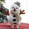 thumbnail image 2 of Christmas Snowman Pet Costume$dog Snowman Costume$dog Christmas Clothes Holiday Dog Cat Pet For Chri, 2 of 4