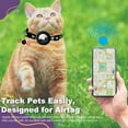 thumbnail image 4 of ASTRAEA AirTag Cat Collar Breakaway, Reflective Dog Kitten Collar with Air Tag Holder & Bell, Safety Strap for Girl Boy Cats, Black, 4 of 7