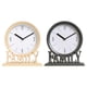 thumbnail image 1 of 2x Relojes de Mesa Silenciosos para Chimenea Estante Decorativo Familiar Estilo Vintage Chimenea Beige Gris Profundo, 1 of 9