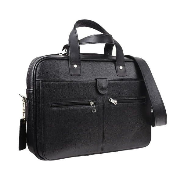 Lulumm Portafolio para Hombre en Piel Auténtica, Maletín Ejecutivo, Portafolio de Cuero Hecho en México, Bolso de Hombro para Negocios, Oficina y Viajes, Tamaño Carta, 7424