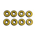 thumbnail image 2 of koolsoo 8Pcs Skateboard Bearings 8mm Precision Size ABEC-11 for Longboard Yellow, 2 of 9