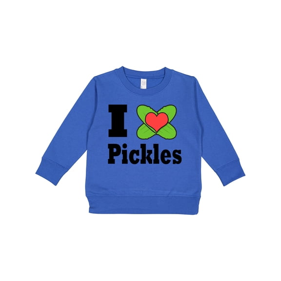 Inktastic I Heart Pickles Toddler Sweatshirt