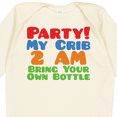 thumbnail image 4 of Inktastic Party at My Crib Boys or Girls Long Sleeve Baby Bodysuit, 4 of 5