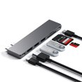 thumbnail image 2 of Adaptador Multipuertos Pro Slim SATECHI Gris Espacial con USB C Hub y Resolución 4K para MacBook Pro, 2 of 7