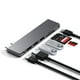thumbnail image 2 of Adaptador Multipuertos Pro Slim SATECHI Gris Espacial con USB C Hub y Resolución 4K para MacBook Pro, 2 of 7