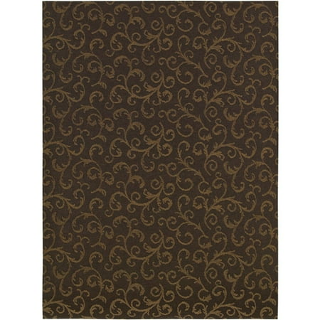 Garden Party Iron Gate Indoor/Outdoor Rug, Espresso, 8' x 10'