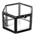 thumbnail image 4 of WINDLAND Glass Jewelry Box Clear Jewelry Box Clear Container Hexagon Storage Glass Vintage Jewelry Box Vintage Storage Box, 4 of 14