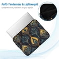 thumbnail image 2 of FORMRS 13"-13.3" Laptop Sleeve Protective Case Soft Carrying Quilted Computer Bag Cover, Navy Blue Art Pattern, 2 of 7