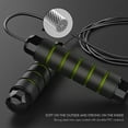 thumbnail image 3 of Jump Rope, Tangle-Free Rapid Speed Jumping Rope Cable with Ball Bearings for Women, Men, and Kids, Adjustable Steel Jump Rope Workout with Foam Handles for Fitness, Home Exercise & Slim Body, 3 of 7