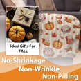 thumbnail image 4 of Fall Pumpkin Dessert Coffee Scarf Flannel Throw Blanket, Autumn Thanksgiving Birthday Gifts for Kids Men Women, Cake Maple Leaves Cinnamon Seasonal Soft Blankets for Bedding Sofa 50 x 60 Inches, 4 of 6
