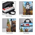 thumbnail image 3 of Yiaed Snowy Mountain Photography Bear Print Lightweight Backpack Travel Backpacks Hiking Daypack for Women Men, 3 of 5