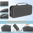 thumbnail image 3 of Sac de Rangement pour Console de Jeu, Fermeture Éclair Portable, Support Intégré, Coque Rigide, Étui de Transport Portatif pour Consoles de Jeu, Gris Foncé, 3 of 7