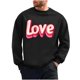 thumbnail image 2 of Ceisia Men's Regular-Fit Crew-Neck Heart-Letter Printed Casual Sweatshirt Gift, 2 of 6