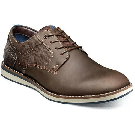 

Men s Nunn Bush Circuit Plain Toe Oxford Walking Shoes Brown Multi 84889-249