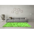 thumbnail image 3 of Ahgly Company Indoor Round Abstract Green Modern Area Rugs, 3' Round, 3 of 4