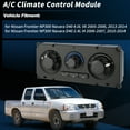 thumbnail image 2 of Módulo de control climático de calefacción de aire acondicionado Unique Bargains para Nissan Frontier NP300 Navara D40 2005-2007 2010-2014 Panel de interruptores HVAC No.27510-EB700, 2 of 7
