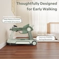 thumbnail image 5 of AILEEKISS 5-in-1 Musical Baby Walker with Wheels, Foldable Baby Walker for Boys Girls, Green, 5 of 10