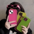 thumbnail image 3 of Compatible with iPhone 15 Case Silicone Pink for Women Soft Gel Rubber Protective Cover Slim Thin Phone Case for iPhone 15, 3 of 10