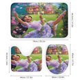 thumbnail image 3 of Isabella Encanto-theme 4-Piece Shower Curtain Set with Rugs, Waterproof Bathroom Decor Set Includes Bath Mat, U-Shaped Rug, Toilet Lid Cover and Curtain with Hooks, 3 of 6