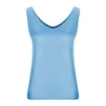 thumbnail image 4 of Pincandy Womens Silk Satin Tank Tops V Neck Casual Cami Sleeveless Camisole Blouses Summer Basic Tank Shirt, 4 of 6