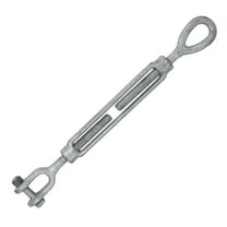 US Cargo Control 1/2 Inch x 9 Inch Jaw and Eye Galvanized Turnbuckle, Working Load Limit 2,200 Pounds, Uses: Tower, Suspension, Mining, Rigging, Tensioning