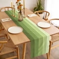 thumbnail image 3 of Green Wood Grain Table Runner - 90 Inch Long, Kitchen Dining Table Runner Dresser Scarves, Ombre Rustic Retro Wooden Plank Farmhouse Decor for Coffee Tables Wedding Party Banquet, 3 of 8