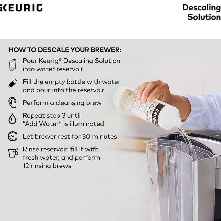 Descaling Solution For Use With All Keurig K-Cup Pod Coffee