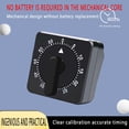 thumbnail image 4 of MKHSQHDG Today's Deals Mechanical Timer for Kitchen and Use Precision Mechanical Countdown Timer with Alarm Metal Casing Easy Wind Up Analog Timing Device for Cooking Meetings and Projects, 4 of 4