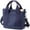 06 - Navy Blue, variant on Small Cute Canvas Tote Crossbody Shoulder Bag Multiple Pockets Mini Casual Satchel Hobo Handbag Messenger Purse for Women