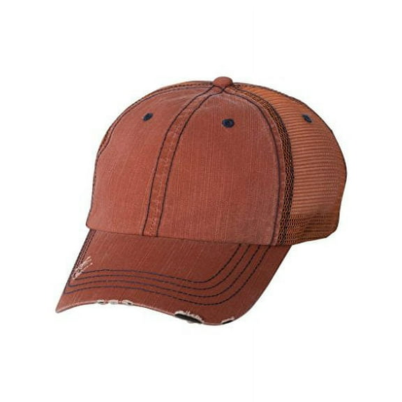 Low Profile Special Cotton Mesh Cap-Oranage
