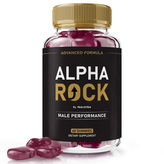 Alpha Rock – Gummies with a Natural Daily Blend for Energy & Wellness | Great-Tasting, Easy-to-Chew Gummies (60 Gummies)