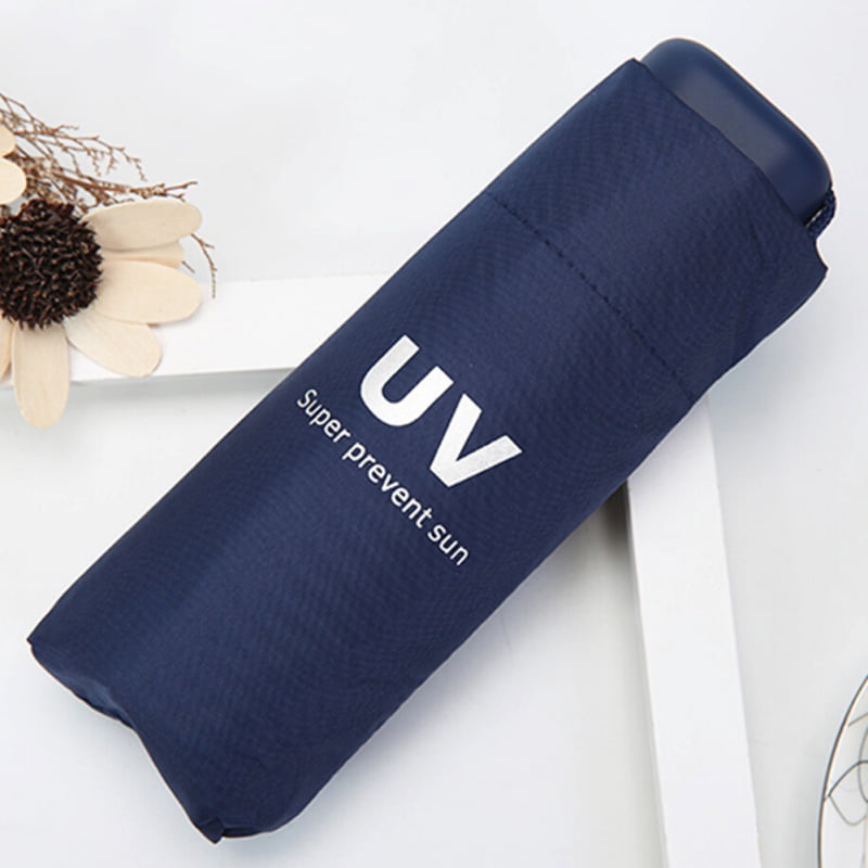 Ultra Light 220g UV Protection Sunshade Portable Mini  Women Folding Umbrella 