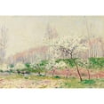 thumbnail image 2 of Alfred Sisley 24x18 Black Ornate Framed Double Matted Museum Art Print Titled: Flower Apple Trees (1890), 2 of 5