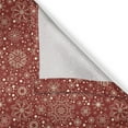 thumbnail image 5 of Ambesonne Retro Grommet Curtain, Filigree Style Snowflakes, 50" x 120", Vermilion Ivory, 5 of 6