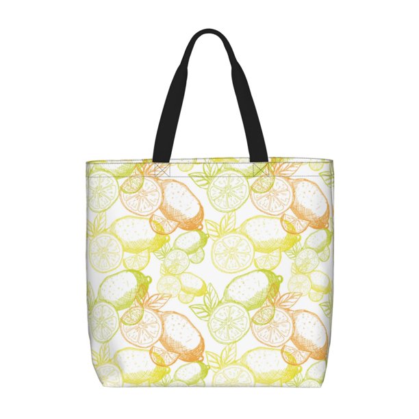 Easygdp Lemon Potatoes Bolsa Tote para Mujer, Bolso de Hombro para Trabajo, Playa, Viajes, Compras y Supermercado