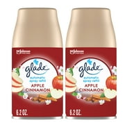 Glade Automatic Spray Refill 2 CT, Mothers Day Gifts, Apple Cinnamon, 12.4 OZ. Total, Air Freshener