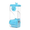 thumbnail image 4 of Alimentador de jaula de pájaros automáticos transparentes de fugas de alimentación de alimentación de comedero para alimentos para periquitos canarios Azul, 4 of 8